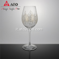 Bicchiere di bicchiere di vetro per la casa in vetro di vino creativo